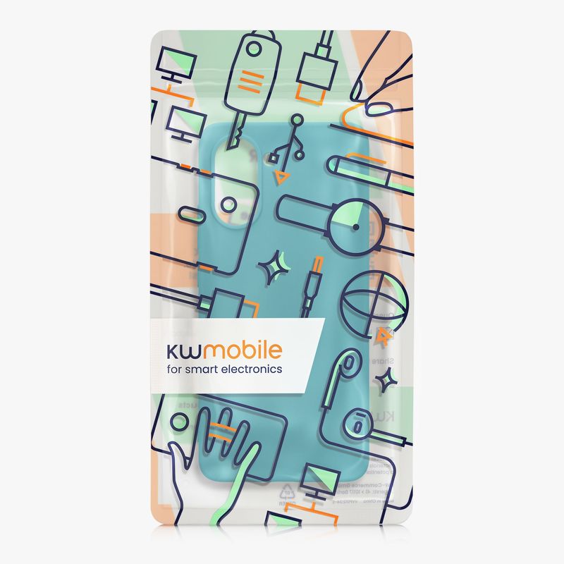 Laptop, Telefoane si Tablete - Telefoane mobile si accesorii - Accesorii Telefoane - Huse telefoane - Husa Kwmobile pentru OnePlus Nord CE5, incarcare wireless, silicon, albastru - Infinity.ro