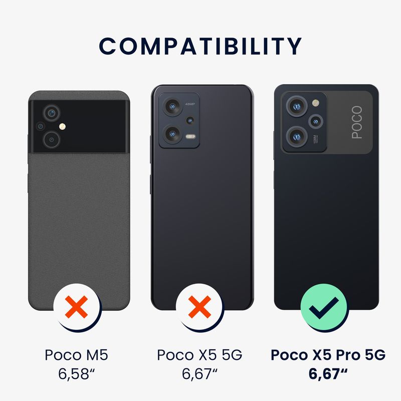 Laptop, Telefoane si Tablete - Telefoane mobile si accesorii - Accesorii Telefoane - Huse telefoane - Husa tip bumper Kwmobile pentru Xiaomi Poco X5 Pro 5G, anti-alunecare, lemn, TPU, maro - Infinity.ro