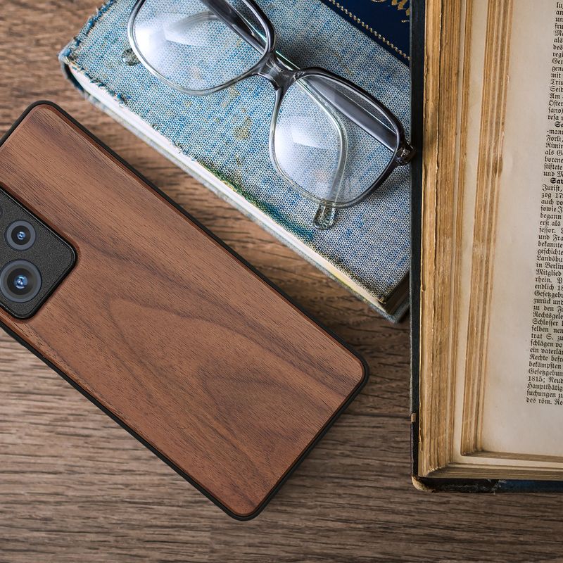 Laptop, Telefoane si Tablete - Telefoane mobile si accesorii - Accesorii Telefoane - Huse telefoane - Husa tip bumper Kwmobile pentru Xiaomi Poco X5 Pro 5G, anti-alunecare, lemn, TPU, maro - Infinity.ro