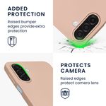 Laptop, Telefoane si Tablete - Telefoane mobile si accesorii - Accesorii Telefoane - Huse telefoane - Husa Kwmobile pentru Samsung Galaxy A17 4G/5G, anti-alunecare, protectie la zgarieturi, silicon, auriu - Infinity.ro