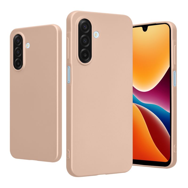 Laptop, Telefoane si Tablete - Telefoane mobile si accesorii - Accesorii Telefoane - Huse telefoane - Husa Kwmobile pentru Samsung Galaxy A17 4G/5G, anti-alunecare, protectie la zgarieturi, silicon, auriu - Infinity.ro