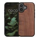 Laptop, Telefoane si Tablete - Telefoane mobile si accesorii - Accesorii Telefoane - Huse telefoane - Husa tip bumper Kwmobile pentru iPhone 17, protectie la socuri, protectie la zgarieturi, lemn, TPU, maro - Infinity.ro