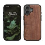 Laptop, Telefoane si Tablete - Telefoane mobile si accesorii - Accesorii Telefoane - Huse telefoane - Husa tip bumper Kwmobile pentru iPhone 17, protectie la socuri, protectie la zgarieturi, lemn, TPU, maro - Infinity.ro