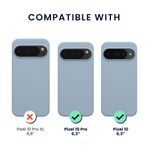 Laptop, Telefoane si Tablete - Telefoane mobile si accesorii - Accesorii Telefoane - Huse telefoane - Husa Kwmobile pentru Google Pixel 10/Pixel 10 Pro, compatibilitate MagSafe, silicon, albastru deschis - Infinity.ro