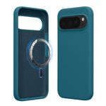 Laptop, Telefoane si Tablete - Telefoane mobile si accesorii - Accesorii Telefoane - Huse telefoane - Husa Kwmobile pentru Google Pixel 10/Pixel 10 Pro, compatibilitate MagSafe, silicon, turcoaz mat - Infinity.ro