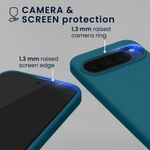 Laptop, Telefoane si Tablete - Telefoane mobile si accesorii - Accesorii Telefoane - Huse telefoane - Husa Kwmobile pentru Google Pixel 10/Pixel 10 Pro, compatibilitate MagSafe, silicon, turcoaz mat - Infinity.ro