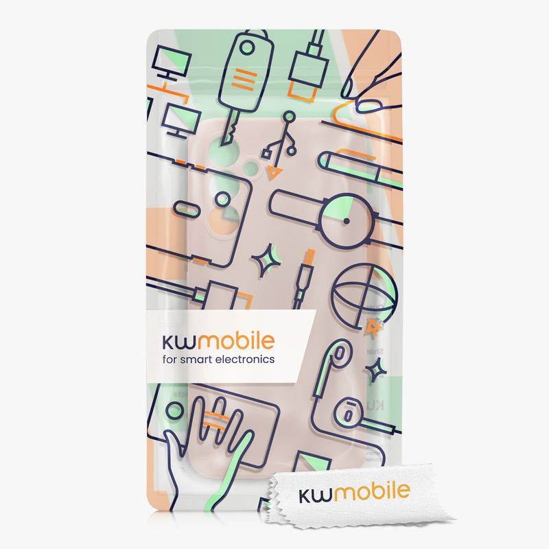 Laptop, Telefoane si Tablete - Telefoane mobile si accesorii - Accesorii Telefoane - Huse telefoane - Husa Kwmobile pentru Samsung Galaxy A54 5G, anti-alunecare, silicon, bej - Infinity.ro