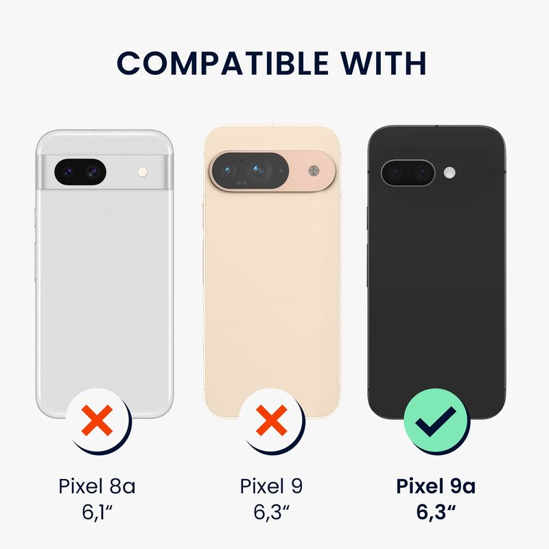 Laptop, Telefoane si Tablete - Telefoane mobile si accesorii - Accesorii Telefoane - Huse telefoane - Husa Kwmobile pentru Google Pixel 9a, compatibilitate MagSafe, acril, TPU, transparent - Infinity.ro