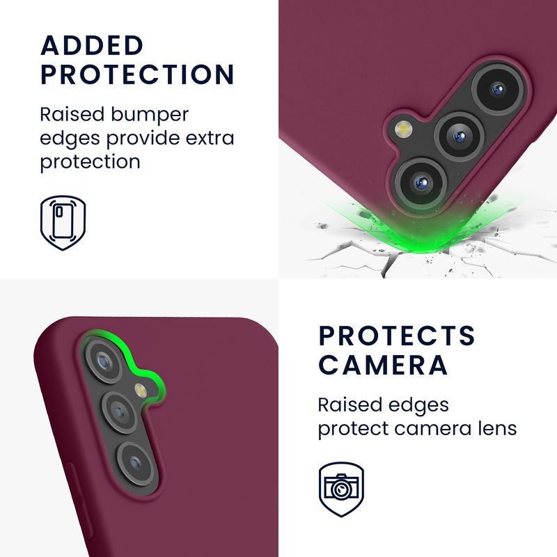 Laptop, Telefoane si Tablete - Telefoane mobile si accesorii - Accesorii Telefoane - Huse telefoane - Husa Kwmobile pentru Samsung Galaxy A54 5G, incarcare wireless, TPU, mov - Infinity.ro