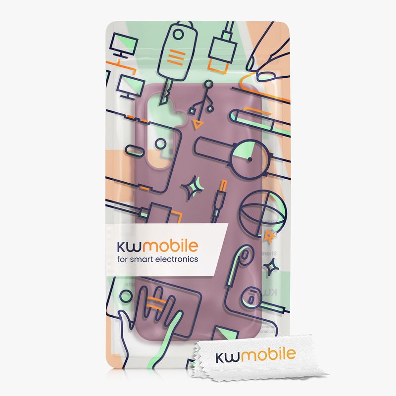 Laptop, Telefoane si Tablete - Telefoane mobile si accesorii - Accesorii Telefoane - Huse telefoane - Husa Kwmobile pentru Samsung Galaxy A54 5G, incarcare wireless, TPU, mov - Infinity.ro