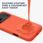 Laptop, Telefoane si Tablete - Telefoane mobile si accesorii - Accesorii Telefoane - Huse telefoane - Husa Kwmobile pentru iPhone 17 Pro, anti-alunecare, silicon, coral intens - Infinity.ro