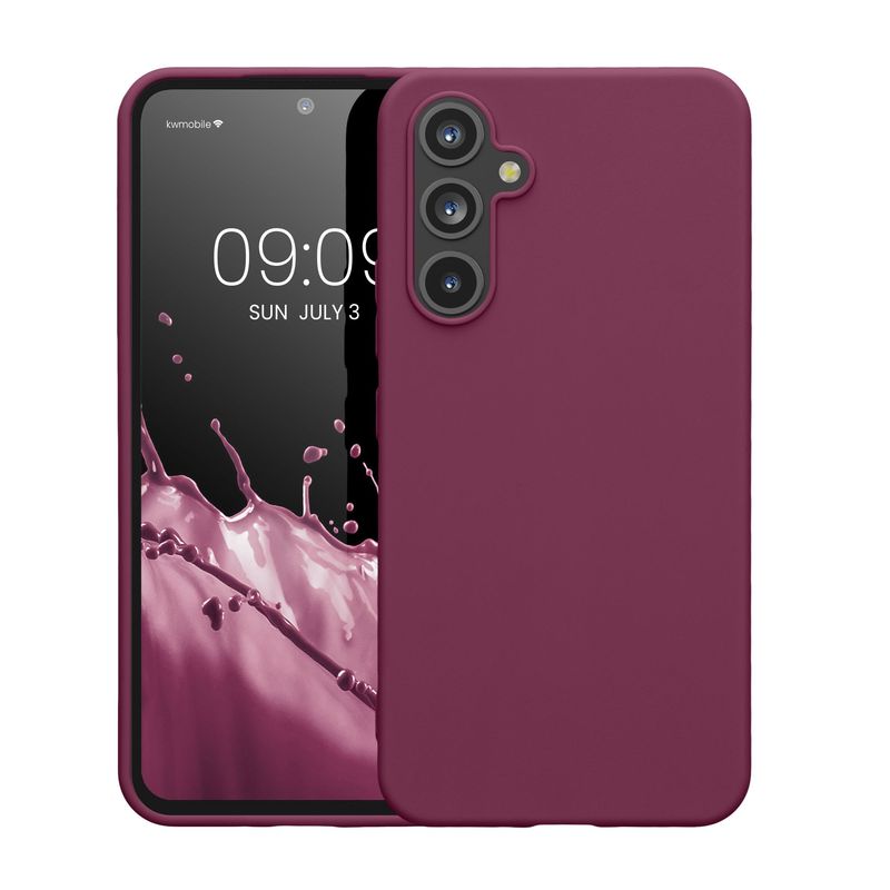 Laptop, Telefoane si Tablete - Telefoane mobile si accesorii - Accesorii Telefoane - Huse telefoane - Husa Kwmobile pentru Samsung Galaxy A54 5G, incarcare wireless, TPU, mov - Infinity.ro
