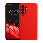 Laptop, Telefoane si Tablete - Telefoane mobile si accesorii - Accesorii Telefoane - Huse telefoane - Husa Kwmobile pentru Samsung Galaxy A56 5G, anti-alunecare, protectie la zgarieturi, silicon, rosu - Infinity.ro