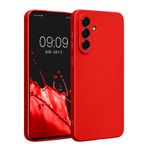 Laptop, Telefoane si Tablete - Telefoane mobile si accesorii - Accesorii Telefoane - Huse telefoane - Husa Kwmobile pentru Samsung Galaxy A56 5G, anti-alunecare, protectie la zgarieturi, silicon, rosu - Infinity.ro