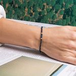 Fashion, accesorii si bijuterii - Femei - Bijuterii femei - Bratari femei - Bratara dama pietre semipretioase Jad Albastru fatetat cu accesorii si sistem de inchidere argint 925 placat cu aur 14K - Infinity.ro