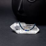 Fashion, accesorii si bijuterii - Femei - Bijuterii femei - Bratari femei - Bratara dama pietre semipretioase Jad Albastru fatetat cu accesorii si sistem de inchidere argint 925 placat cu aur 14K - Infinity.ro