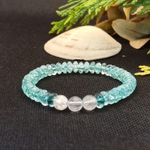 Fashion, accesorii si bijuterii - Femei - Bijuterii femei - Bratari femei - Bratara dama Yohana cu cristale de cuart transparent - Infinity.ro