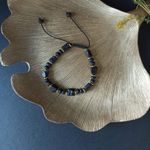 Fashion, accesorii si bijuterii - Barbati - Bijuterii barbati - Bratari barbati - Bratara snur barbati din turmalina neagra naturala realizata manual, cu margele de lava, Devyan - Infinity.ro