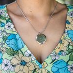 Fashion, accesorii si bijuterii - Femei - Bijuterii femei - Coliere femei - Medalion Mandala ASMEE cu Lant Snake, Pentru Aromaterapie, din Otel Inoxidabil, 2.5 cm - Infinity.ro