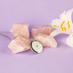 Fashion, accesorii si bijuterii - Femei - Bijuterii femei - Coliere femei - Medalion Mandala ASMEE cu Lant Snake, Pentru Aromaterapie, din Otel Inoxidabil, 2.5 cm - Infinity.ro