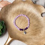 Fashion, accesorii si bijuterii - Femei - Bijuterii femei - Bratari femei - Bratara dama pietre semipretioase Helen, cristale de Jad Roz si Jad Mov, sfere de 6mm - Infinity.ro