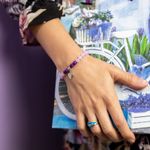 Fashion, accesorii si bijuterii - Femei - Bijuterii femei - Bratari femei - Bratara dama pietre semipretioase Helen, cristale de Jad Roz si Jad Mov, sfere de 6mm - Infinity.ro