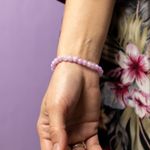 Fashion, accesorii si bijuterii - Femei - Bijuterii femei - Bratari femei - Bratara dama pietre semipretioase Helen, cristale de Jad Roz si Jad Mov, sfere de 6mm - Infinity.ro