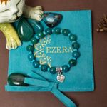Fashion, accesorii si bijuterii - Femei - Bijuterii femei - Bratari femei - Clarissa, bratara handmade femei din pietre semipretioase Pheonix Stone cu charm inimioara Made with Love - Infinity.ro