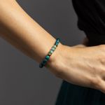 Fashion, accesorii si bijuterii - Femei - Bijuterii femei - Bratari femei - Bratara pietre semipretioase femei, Ekanta, din cristale de Apatit Albastru si Jad Verde, sfere de 6mm - Infinity.ro