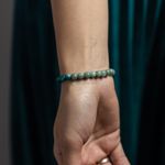 Fashion, accesorii si bijuterii - Femei - Bijuterii femei - Bratari femei - Bratara pietre semipretioase femei, Ekanta, din cristale de Apatit Albastru si Jad Verde, sfere de 6mm - Infinity.ro