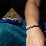 Fashion, accesorii si bijuterii - Femei - Bijuterii femei - Bratari femei - Bratara pietre semipretioase femei, Ekanta, din cristale de Apatit Albastru si Jad Verde, sfere de 6mm - Infinity.ro