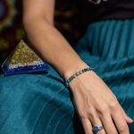 Fashion, accesorii si bijuterii - Femei - Bijuterii femei - Bratari femei - Bratara pietre semipretioase femei, Ekanta, din cristale de Apatit Albastru si Jad Verde, sfere de 6mm - Infinity.ro