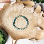 Fashion, accesorii si bijuterii - Femei - Bijuterii femei - Bratari femei - Bratara pietre semipretioase femei, Ekanta, din cristale de Apatit Albastru si Jad Verde, sfere de 6mm - Infinity.ro