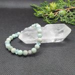 Fashion, accesorii si bijuterii - Femei - Bijuterii femei - Bratari femei - Bratara femei din pietre naturale de Amazonit si rondele de cristal ❤️ - Infinity.ro