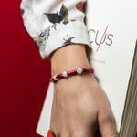 Fashion, accesorii si bijuterii - Femei - Bijuterii femei - Bratari femei - Bratara pietre semipretioase dama, Lori, cu cristale de Piatra Lunii si distantiere din Sediment Marin Rosu - Infinity.ro