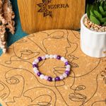 Fashion, accesorii si bijuterii - Femei - Bijuterii femei - Bratari femei - Bratara pietre naturale pentru fete, Kelli, din cristale de Piatra Lunii si Jad Mov, sfere de 6mm - Infinity.ro