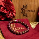 Fashion, accesorii si bijuterii - Femei - Bijuterii femei - Bratari femei - Bratara fete Karina din margele Cloisonne Rosii si Ochi de Tigru, margele de 8mm - Infinity.ro