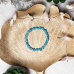 Fashion, accesorii si bijuterii - Femei - Bijuterii femei - Bratari femei - Bratara fete din pietre semipretioase de Jad Albastru si Distantiere Turcoaz, Gizel, margele de 6mm - Infinity.ro