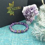 Fashion, accesorii si bijuterii - Femei - Bijuterii femei - Bratari femei - Bratara Ametist Ada, pentru femei, eleganta, cu cristale de 8mm - Infinity.ro