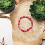 Fashion, accesorii si bijuterii - Femei - Bijuterii femei - Bratari femei - Bratara elastica cu pietre semipretioase fete Namya din cristale de Jad, sfere de 6mm - Infinity.ro