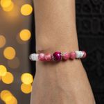 Fashion, accesorii si bijuterii - Femei - Bijuterii femei - Bratari femei - Bratara Kate din cristale de Rodocrozit, Morganit si Ochi de Tigru - Infinity.ro