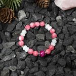 Fashion, accesorii si bijuterii - Femei - Bijuterii femei - Bratari femei - Bratara Kate din cristale de Rodocrozit, Morganit si Ochi de Tigru - Infinity.ro