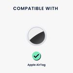 Laptop, Telefoane si Tablete - Wearables si gadgeturi - Gadgeturi - Accesorii SMART - Husa tracker Kwmobile pentru Apple AirTag, silicon, negru, alb, protectie la zgarieturi - Infinity.ro