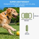 Laptop, Telefoane si Tablete - Wearables si gadgeturi - Gadgeturi - Accesorii SMART - Husa tracker Kwmobile pentru Apple AirTag, silicon, portocaliu, verde, protectie la zgarieturi - Infinity.ro