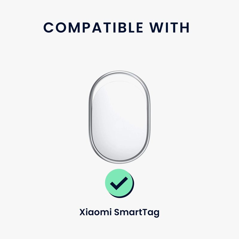 Laptop, Telefoane si Tablete - Wearables si gadgeturi - Gadgeturi - Accesorii SMART - Husa tracker Kwmobile pentru Xiaomi SmartTag, silicon, negru, alb, protectie la zgarieturi - Infinity.ro