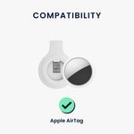 Laptop, Telefoane si Tablete - Wearables si gadgeturi - Gadgeturi - Accesorii SMART - Husa tracker Kwmobile pentru Apple AirTag, silicon, alb, protectie la zgarieturi - Infinity.ro