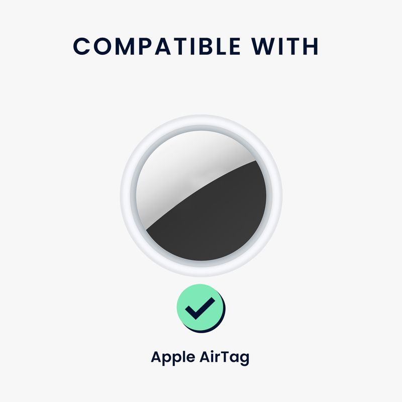 Laptop, Telefoane si Tablete - Wearables si gadgeturi - Gadgeturi - Accesorii SMART - Husa tracker Kwmobile pentru Apple AirTag, policarbonat, otel, negru, protectie la socuri - Infinity.ro