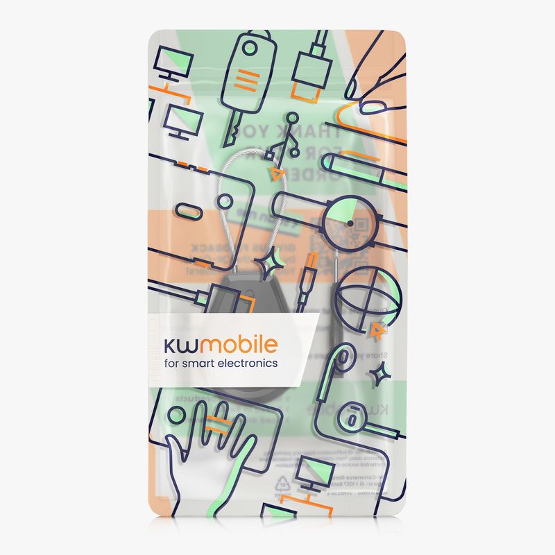 Laptop, Telefoane si Tablete - Wearables si gadgeturi - Gadgeturi - Accesorii SMART - Husa tracker Kwmobile pentru Apple AirTag, policarbonat, otel, negru, protectie la socuri - Infinity.ro