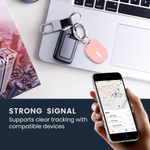 Laptop, Telefoane si Tablete - Wearables si gadgeturi - Gadgeturi - Accesorii SMART - Set 2 huse tracker Kwmobile pentru Xiaomi SmartTag, silicon, alb, roz, protectie la zgarieturi - Infinity.ro