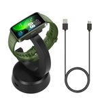 Laptop, Telefoane si Tablete - Wearables si gadgeturi - Wearables - Accesorii wearables - Docking stand Kwmobile pentru Huawei Band 10, Band 7, Band 6, Honor Band 9, OPPO Band 2, magnetic, plastic, negru - Infinity.ro